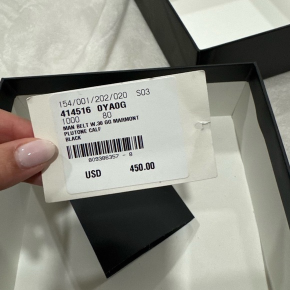 GUCCI MAN BELT W.30 GG MARMONT - Picture 6 of 6